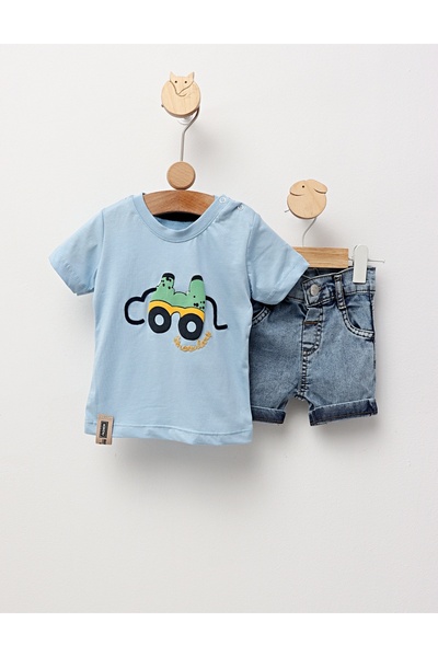 MiniKids Καλοκαιρινό σετ, Recover Fashion, μπλε