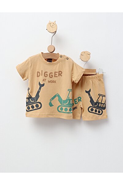 MiniKids Καλοκαιρινό σετ, Digger At Work, μπεζ