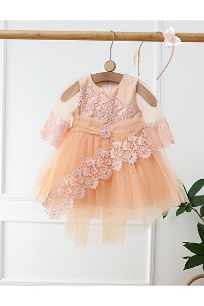 MiniKids Rochita Aurora, cu bentita, model corai