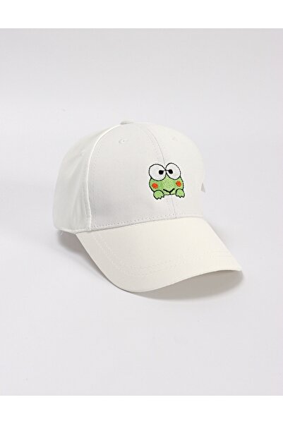 MiniKids Sapca copii, Broscuta, alb