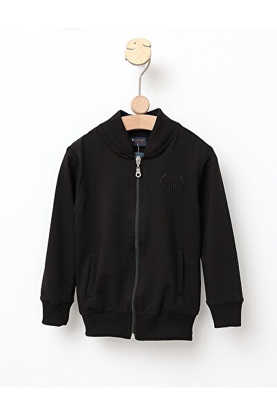 MiniKids Μαύρο φούτερ για αγόρια σχολείου