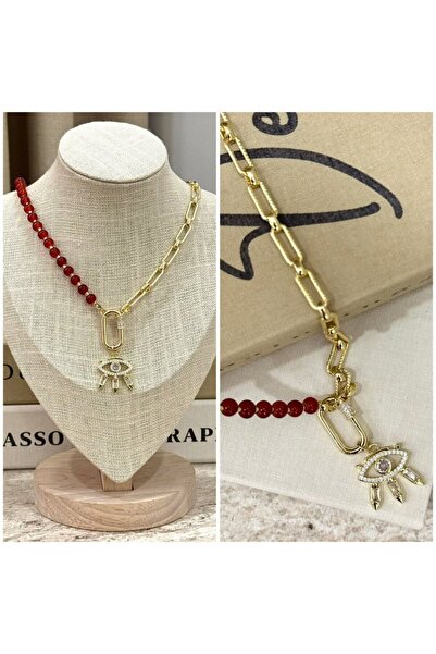 Rüya Bead Detail Eye Pendant