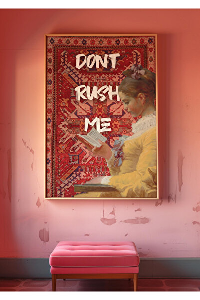 Tuba Decor Jednodijelna slika u drvenom okviru "Ne žuri me"