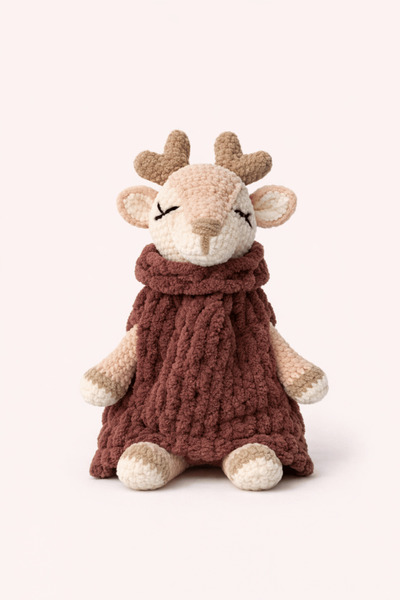 Noctis Nest Geyik Amigurumi Uyku Arkadaşı – El Örgüsü Organik Bebek Oyuncağı ...