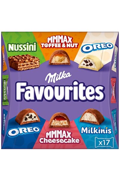 Milka Favorite, Mix de 17 bomboane de ciocolată, 158 g