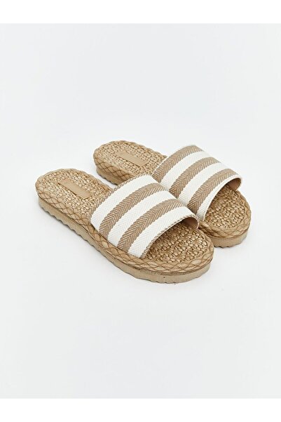LC Waikiki Koor Mixed Straw Sole Women's Slippers