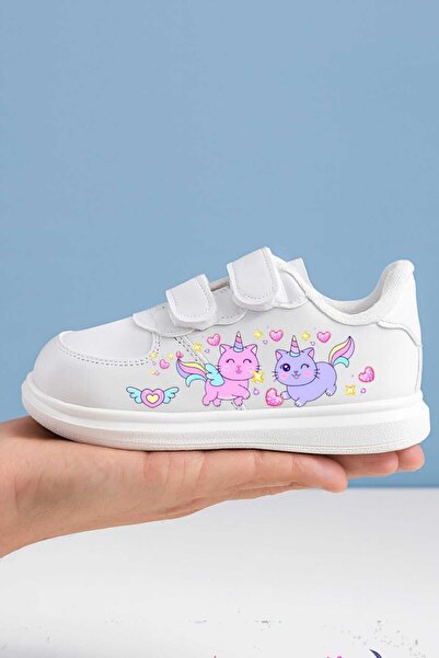 amazoondesing Rainbow Cute Sweet Cat Animation cu imprimeu Pantofi sport pent...