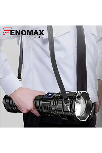 fenomex Fenomax 10.000 Lümen Ultra Güçlü El Feneri, 12000mAh Powerbank Özelli...