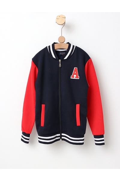 MiniKids Καπιτονέ φούτερ Stoper \'A\' μπλε-κόκκινο