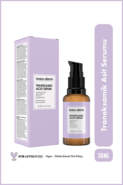 Maru.Derm Tranexamic Acid Leke Karşıtı Serum – Cilt Tonu Eşitleyici ve Aydınl...