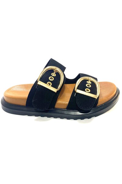 Demashoes Lüx Γυναικεία Ορθοπεδικό Παντόφλες, Διπλό Με αγκράφα , Μαλακή Σόλα ...