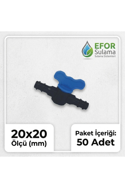 EFOR Sulama 20x20 mm ventil za navodnjavanje kap po kap - kompatibilan sa cre...