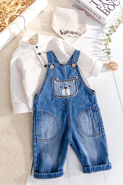 Babymod دنيم طقم بدلة جينز للأطفال الأولاد مكون من 3 قطع