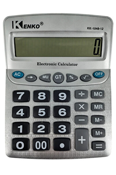 Generic آلة حاسبة إلكترونية لسطح المكتب مكونة من 12 رقمًا مقاس 20 سم – شاشة ع...