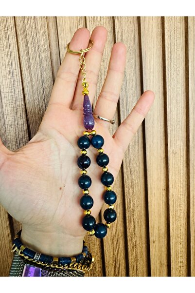 Tesbihas Atölyesi Sıkma Kehribar Tesbih breloc 11 bucăți