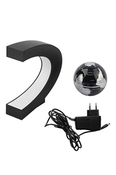 Generic (Unbranded) C-Shape LED Magnetic Floating Globe Light Black
