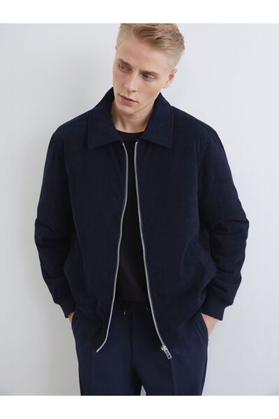 LC Waikiki Standard Mold Velvet Men's Coat