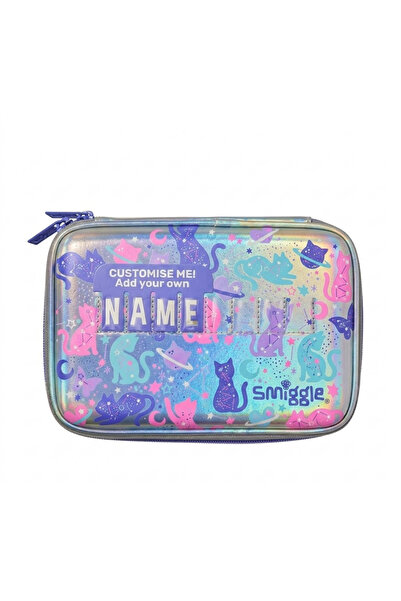 MyBalliStore Στυλόθήκη Smiggle Dreamland με σκληρό εξωτερικό, ασημί μωβ