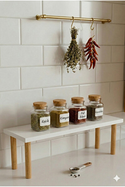 PEKA Mini Tezgah Üstü Baharatlık Mutfak Rafı Baharat Organizer 40x14 cm