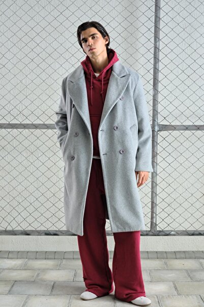 Hiccup GIESTO Long textured buttoned jacket