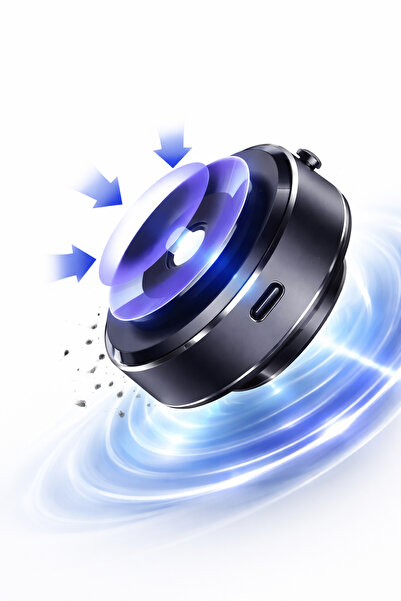 beemen 65Kpa Vakumlu Manyetik Araç Telefon Tutucu Type-C Şarjlı Güçlü Mıknatı...