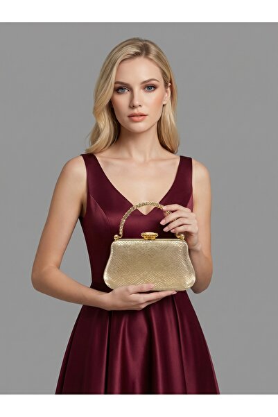 Biçanta Color Laser-Cut Patterned Chain Strap Women's Evening Dress Bag Weddi...