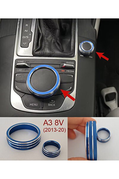 GCP German Car Parts إطار حلقي أزرق اللون لزر الضغط A3 8v - ملحق A3 8v معدل