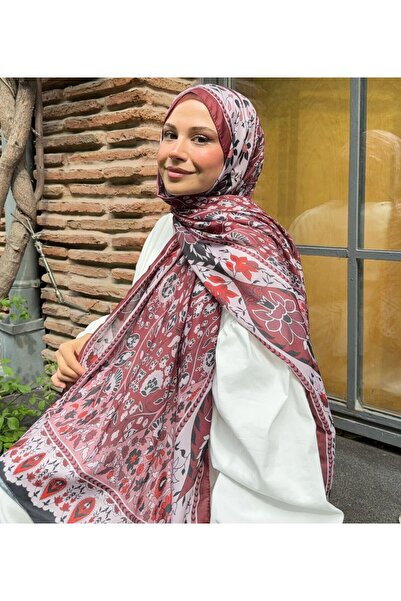 desenli pamuk soft bordo
