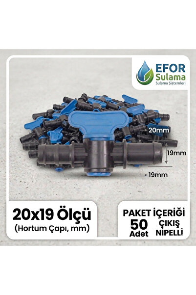 EFOR Sulama 20x19 mm ventil za navodnjavanje kap po kap sa priključkom za cev...