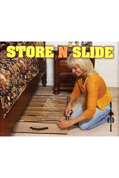 Store N Slide Ayakkabı Saklama Hurcu 66X55X13 Cm Fermuarlı Şeffaf Depolama