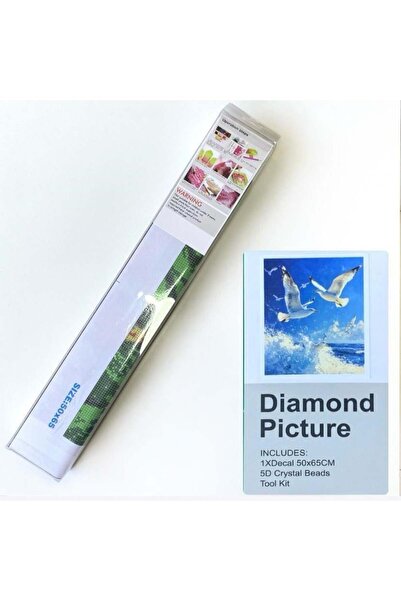 NT Boncuklu Taşlı Pano Mozaik Elmas Goblen Çocuklar İçin Diamond Tablo 50 X 6...