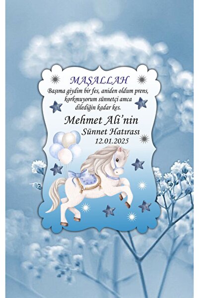 hediyyenvar SÜNNET MAGNETİ 8x6 cm – Kişiye Özel Sünnet Hatırası Magnet 10 Adet