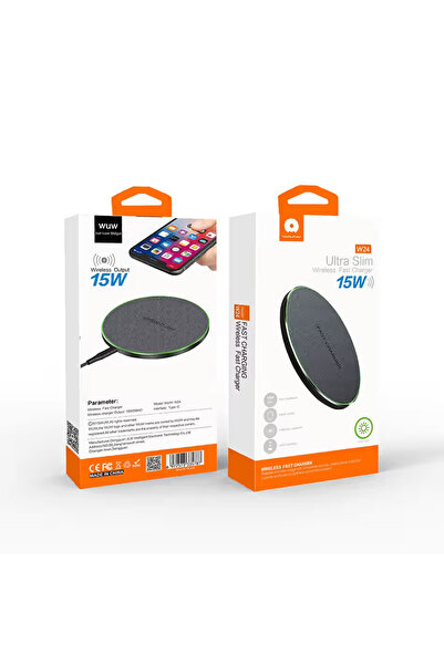 WuW W24 Wireless Charger - 15W - 5V Fast Charging