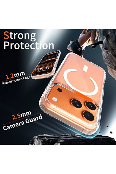 Generic Ultra-Slim 2mm Magnetic Clear Case for iPhone 17 Pro Max