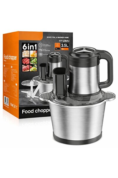 OEM Robot de bucătărie electric 6 în 1, 3.5L, bol inox, tocător multifuncțion...