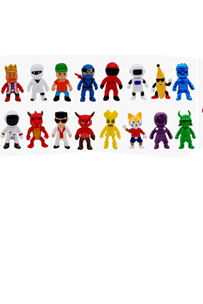 victiny Figurine STUMBLE GUYS, 8 bucăți/pachet cu figurină surpriză și cărți,...
