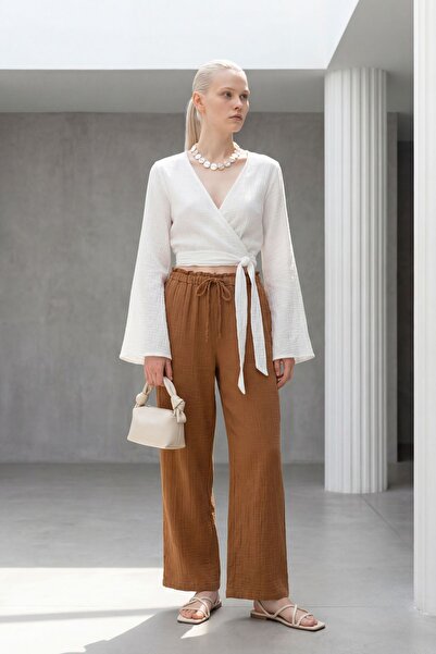 Hiccup MOJA MODA Elastične pantalone sa ravnim nogavicama