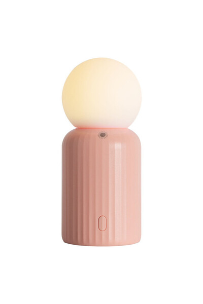 Lund London Mini Wireless Lamp Pink – Portable Rechargeable Lamp for Home & A...