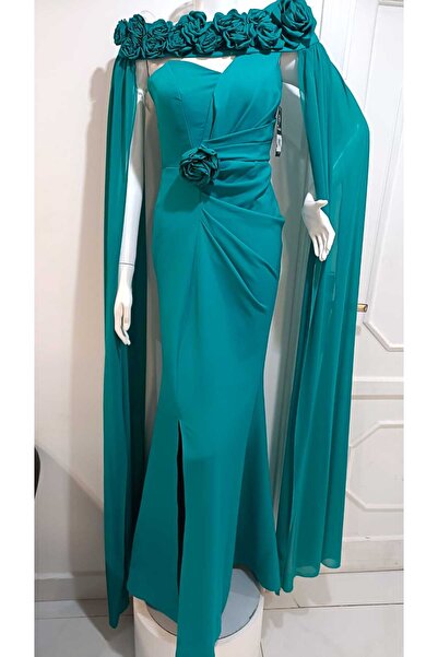 Linda Fashion chiffon evening dress