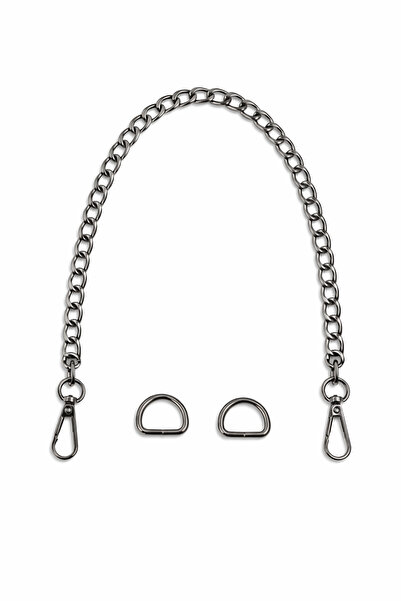 Chain Bag Handle and Bag Front Ornament – Anthracite Color Accessory - 45 cm