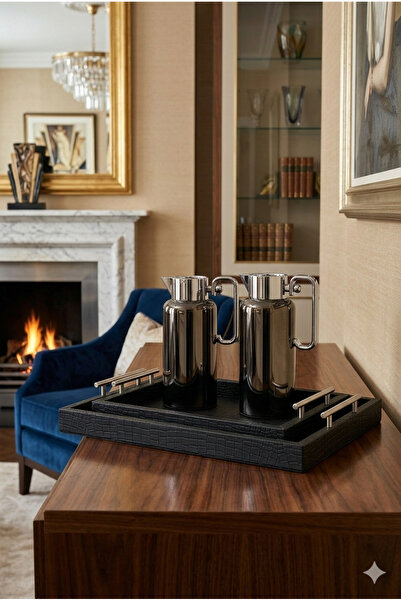 Generic Luxury tea and coffee thermos set with serving trays