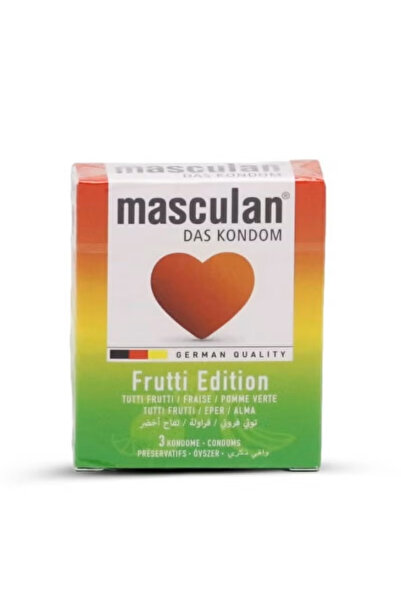 Masculan 3 قطع من الواقي الذكري إصدار فروتي