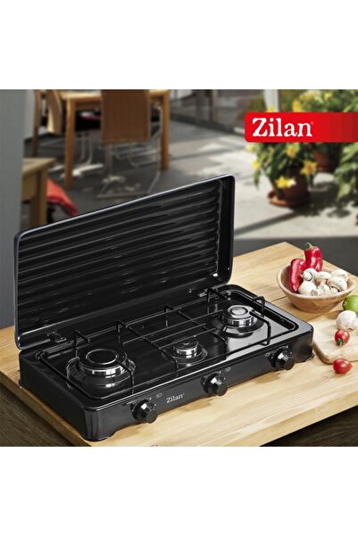 Zilan Aragaz GPL 3 arzatoare ZLN0032 negru, perfect pentru case de vacanta si...