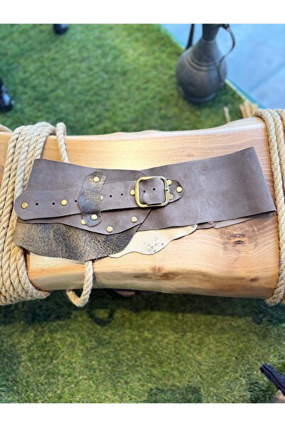 Yılday Gür Butik Monaco Handmade Artistic Detailed Accessory - Nubuck and Lea...