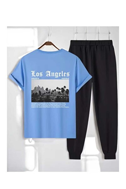 ibibik moda Japan Printed sweatpants and t-shirt - Jogger Pants t-shirt botto...