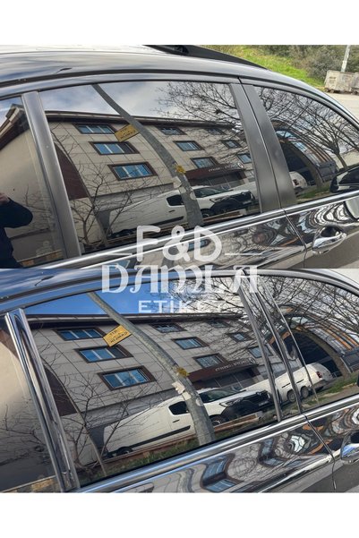 FD Damla Etiket عمود باب سيارة BMW F10 5 Series مطلي باللون الأسود اللامع بتصميم خاص