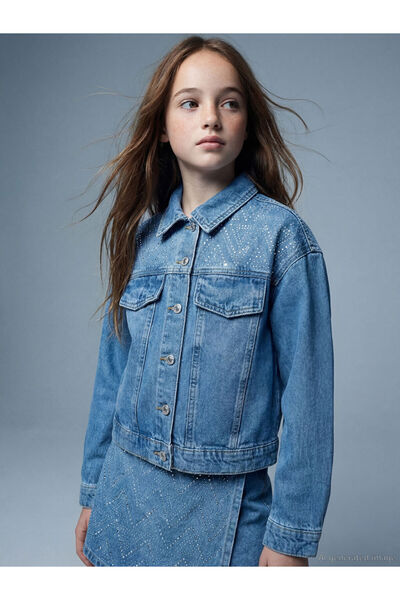 LC Waikiki Stoned Girl's Jean Jacket