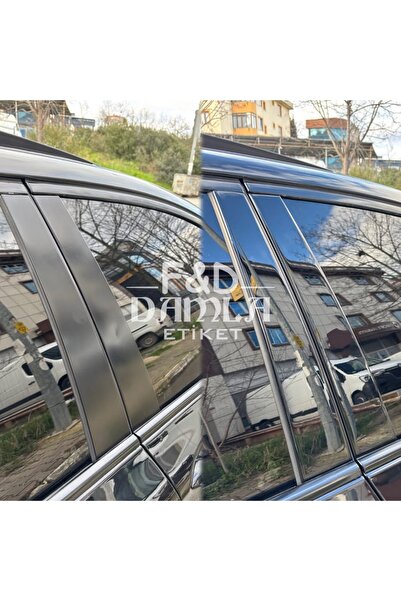 FD Damla Etiket عمود باب سيارة BMW F10 5 Series مطلي باللون الأسود اللامع بتص...