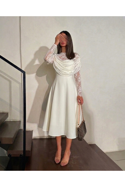 aljwhara Elegant midi dress