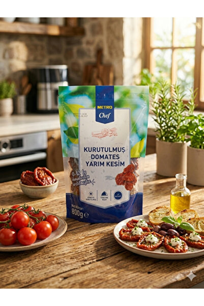 Metro Chef Güneşte Kurutulmuş Domates Yarım Kesim 800 g - Kahvaltılık ve Yeme...